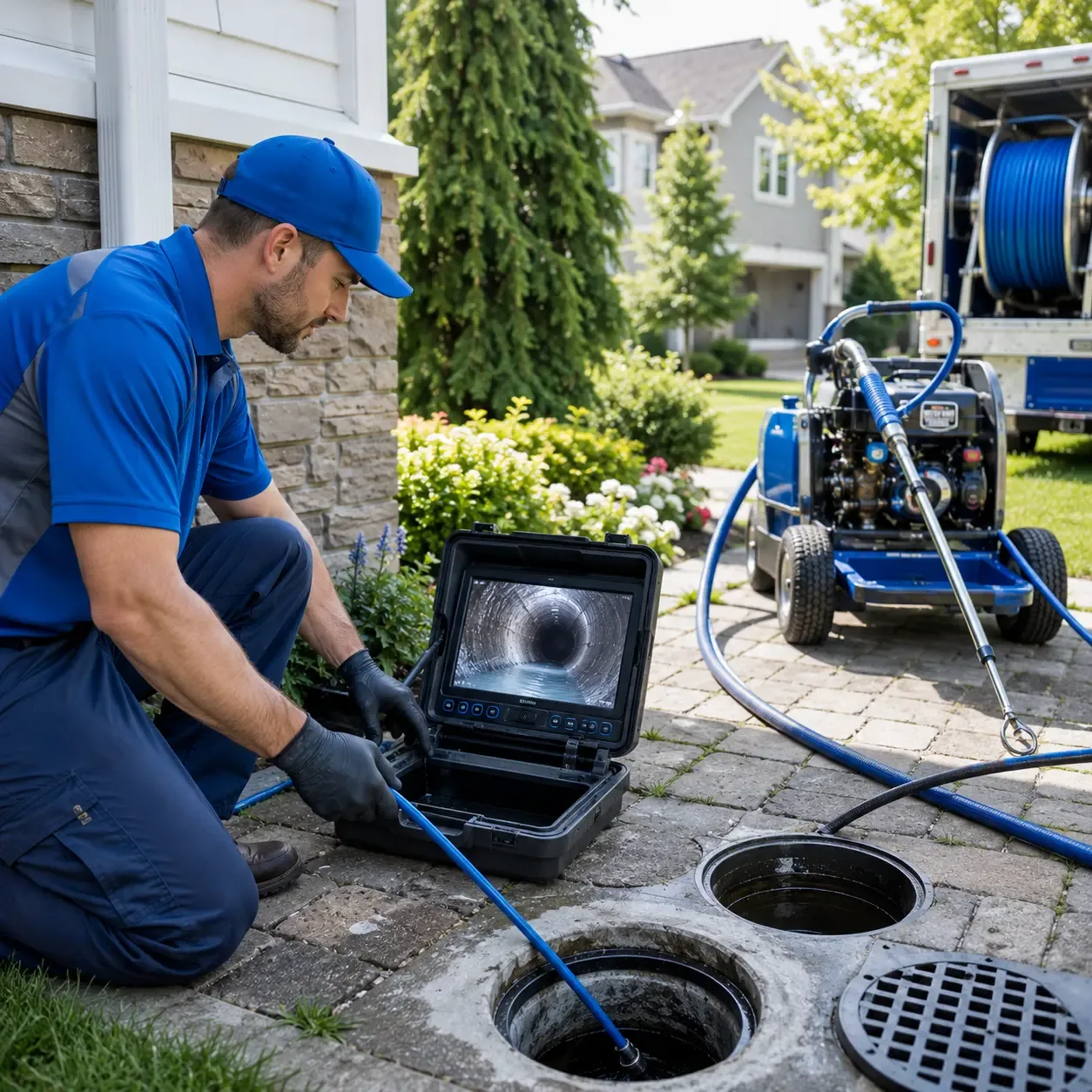 Outdoor drain cleaning professionals serving Pontiac, MI
